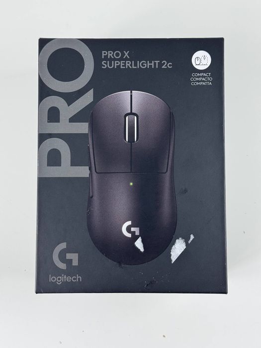 Бездротова оптична миша Logitech G PRO X Superlight 2c Black - ультралегка, частота опитування 8000 Гц, швидкість відстеження 888+ IPS, 44 000 DPI