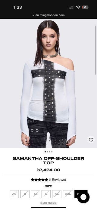 Mingalondon off-shoulder top трендовий