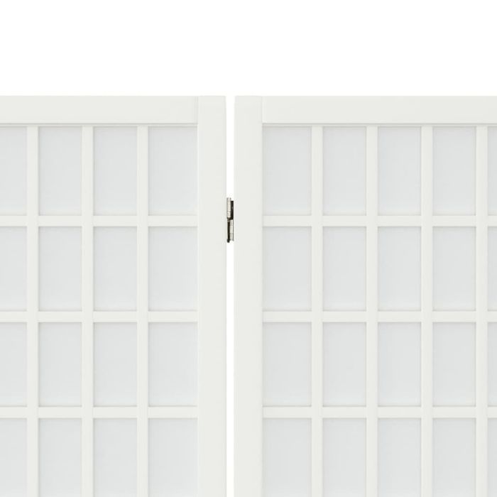 vidaXL Składany parawan 6-panelowy, styl japoński, 240x170 cm, biały