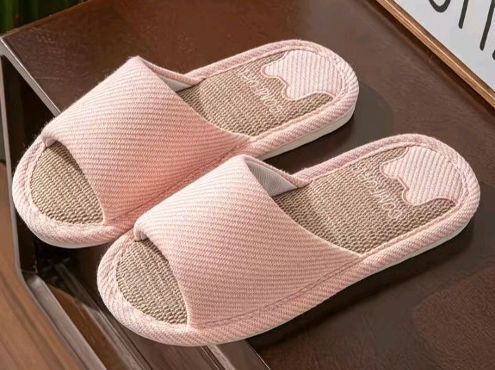 Капці домашні льняні