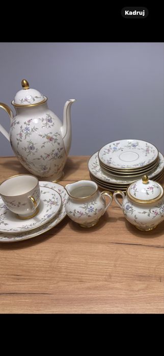 serwis porcelany FÜRSTENBERG – Niemcy – elegancki komplet kawowy