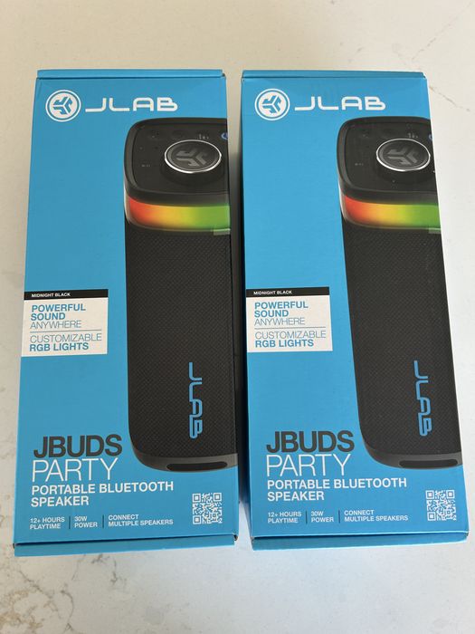 Coluna Bluetooth JLab JBuds Party - NOVA e SELADA