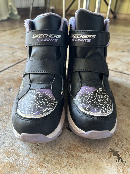 Сапоги зимние Skechers 21,5 см стелька на девочку