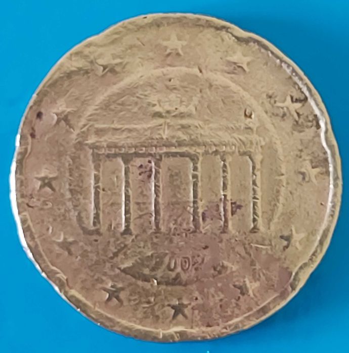 20 Cêntimos de 2002 Letra A,  da Alemanha c/ ERROS