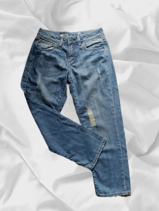 Spodnie z przetarciami, jeansy, kupione w outlecie r. XS MOTO