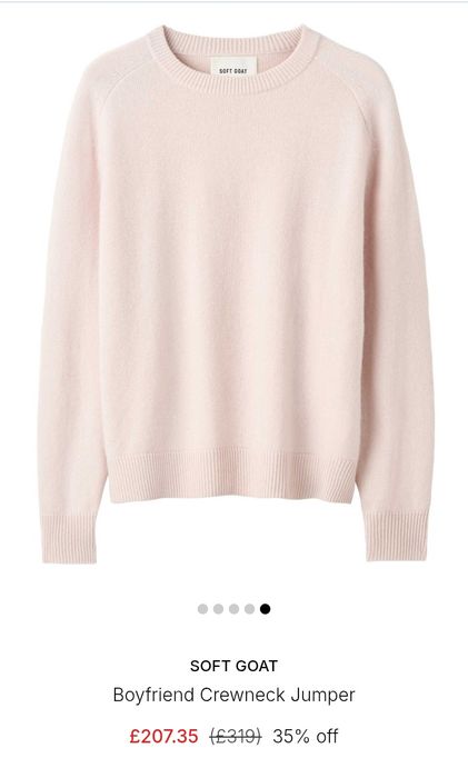 100% кашемир эксклюзивный кашемировый джемпер Soft Goat cos peserico