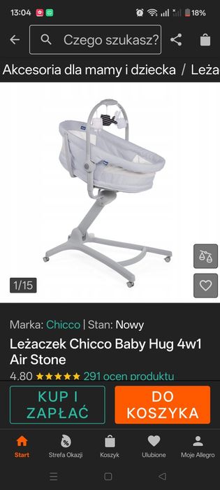 Leżaczek Chicco baby hug
