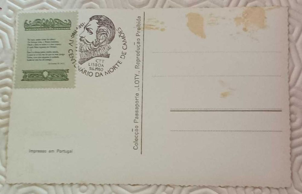 Postal Máximo IV Cent. Morte de Camões