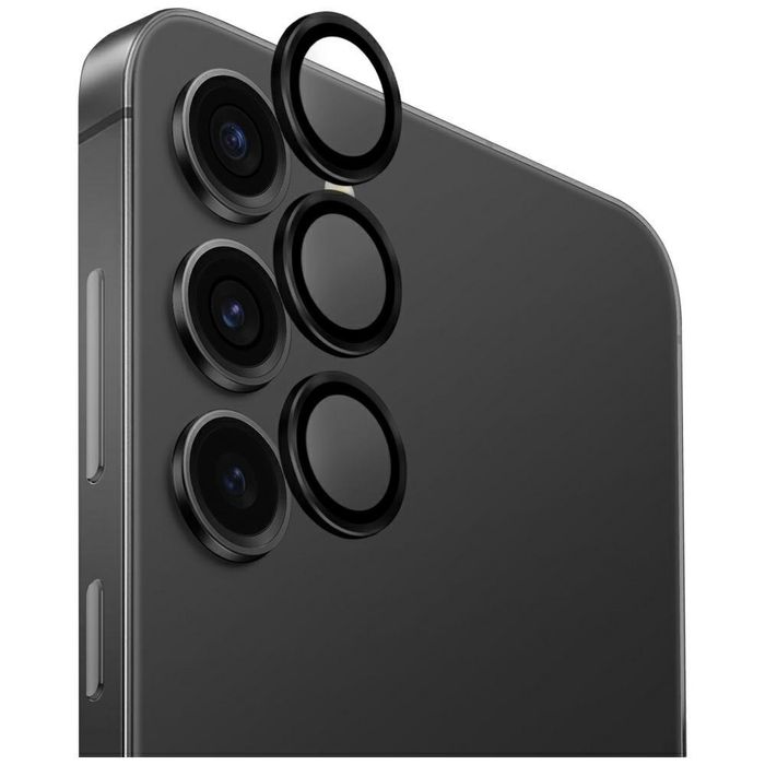 Szkło na obiektyw aparatu UNIQ Optix Aluminium Camera Lens do Samsung Galaxy S25 czarny