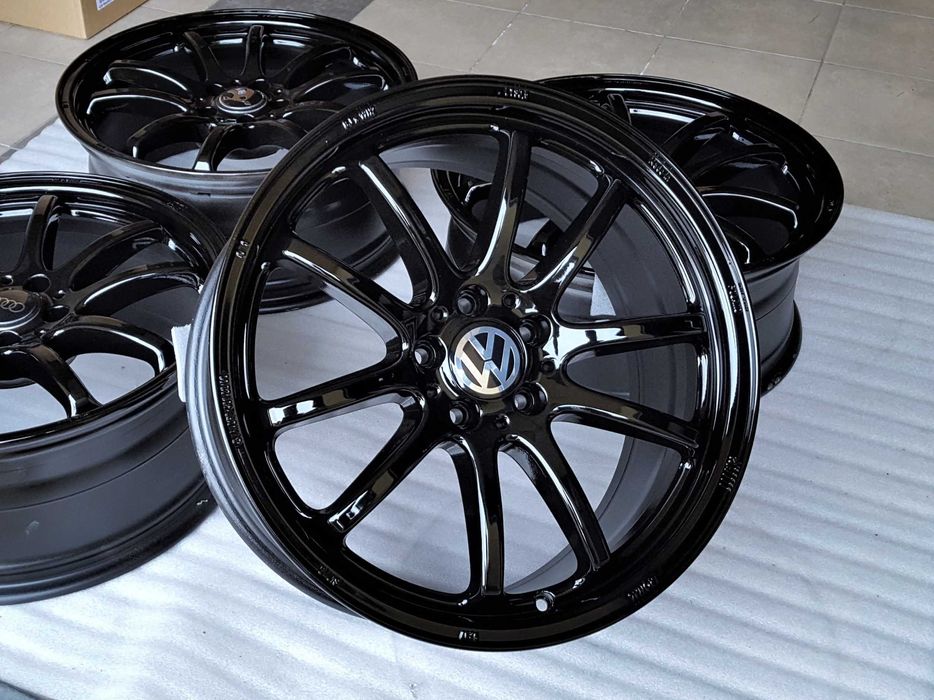 Alufelgi 19 5x112 Czarne z Rantem ! VW Audi Seat Skoda Mercedes Oryginalne ! 431#