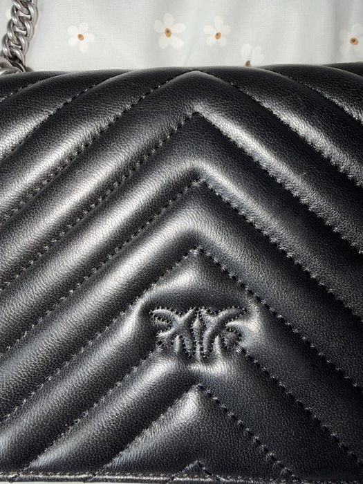 Torebka skórzana pinko crossbody