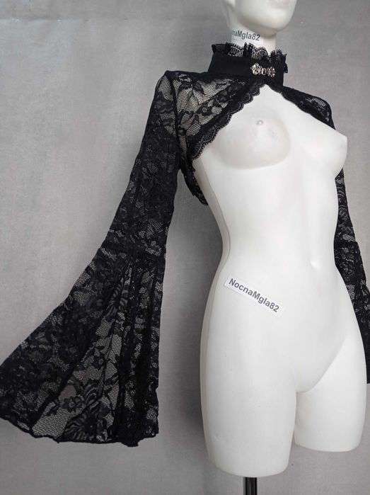 koronkowe bolerko eleganckie wieczorowe goth alternative lolita