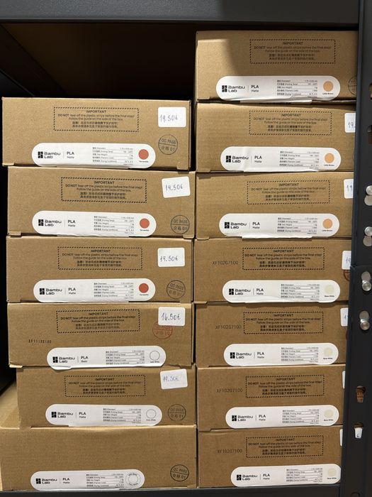 Filamentos PLA (BAMBU LAB)– várias cores