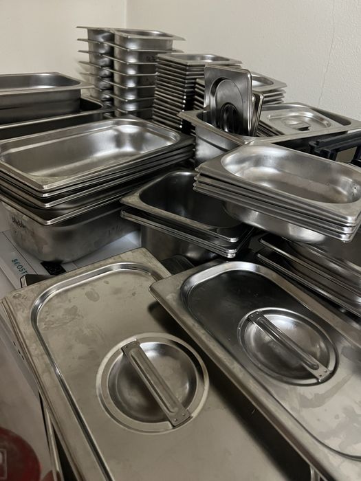 RECIPIENTES/ CUBAS GASTRONORM EM INOX – VÁRIOS TAMANHOS