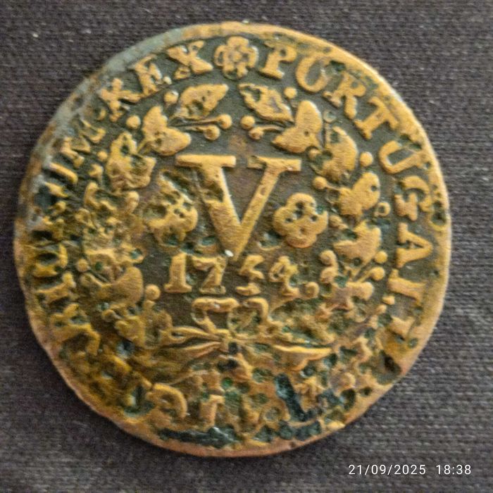 6 Moedas de 5 e 10 Reis 1754 a 1901