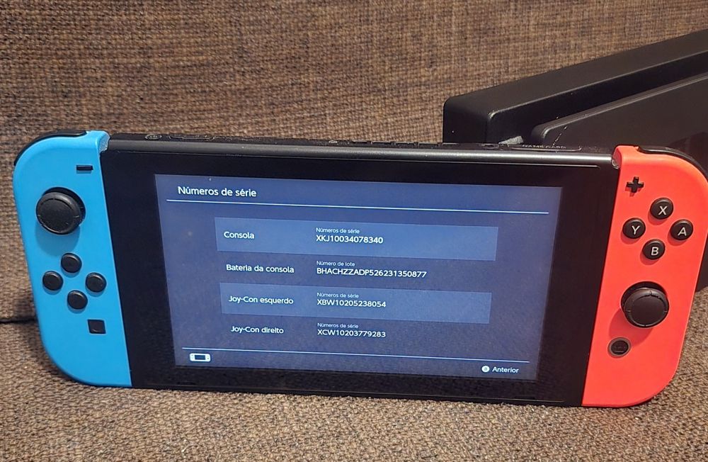 Nintendo Switch V2 2020 Bateria Melhorada