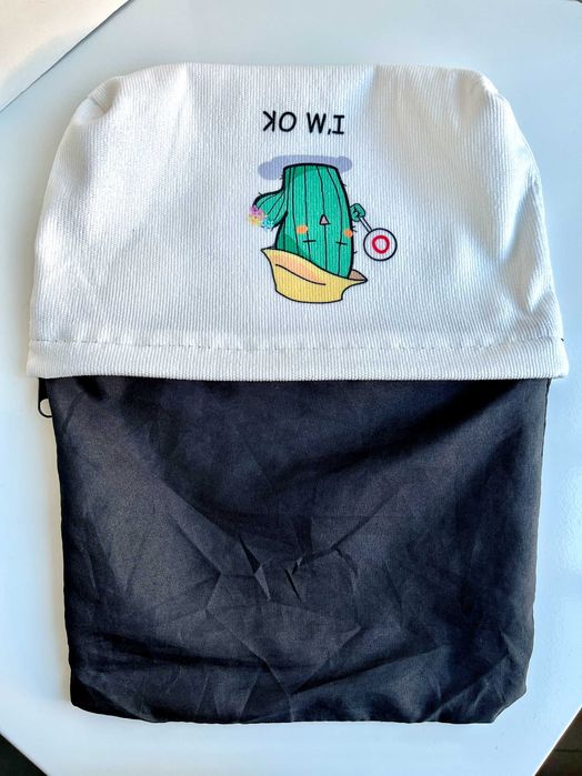 Bolsa de tecido macio forrada