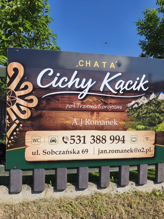 Chata  Cichy Kącik  A. J. Romanek tel. 531 388 994