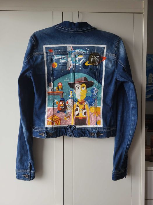 Kurtka ręcznie malowana toystory custom