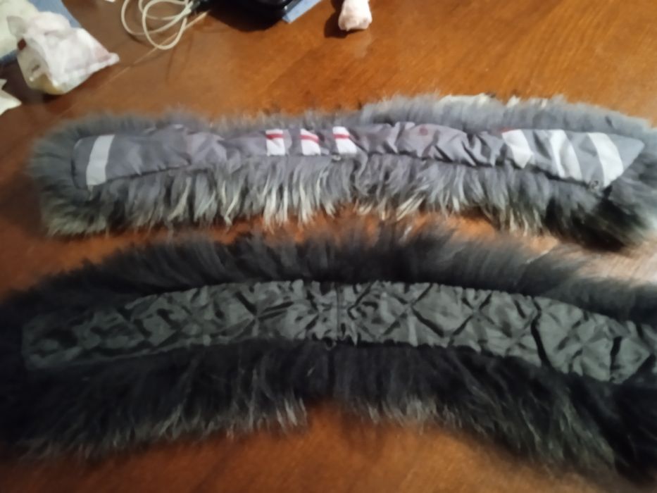 Воротник натуральный мех б.у