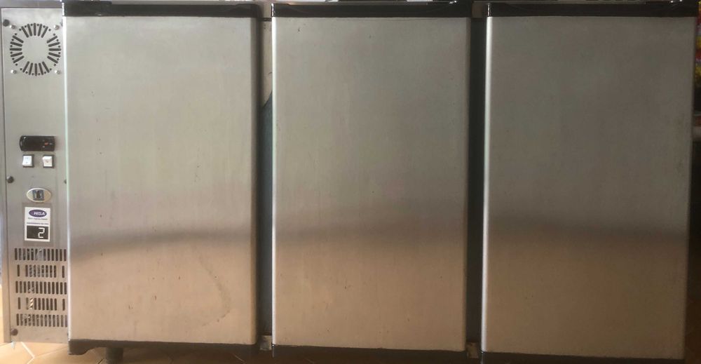 Frigobar com 3 Portas em Inox - OLITREM