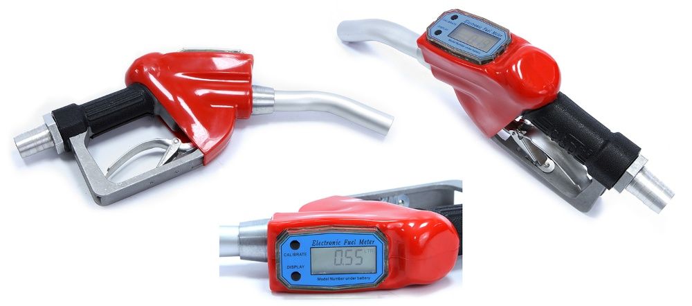 Заправочный пистолет со счетчиком и поворотной муфтой в комплекте