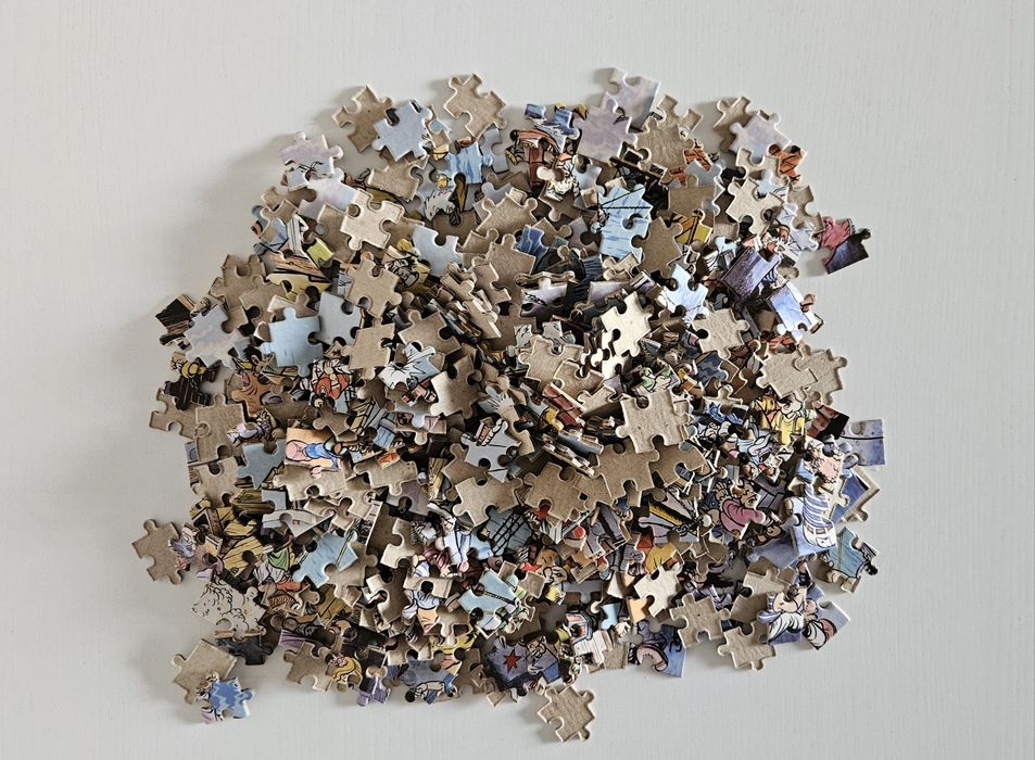 Unikat! Puzzle PRL SHANTY J.Christa 600 el. Kompletne!