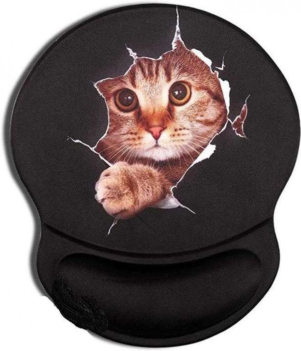 Коврик для мыши с гелевой подушечкой  с упором для запястий