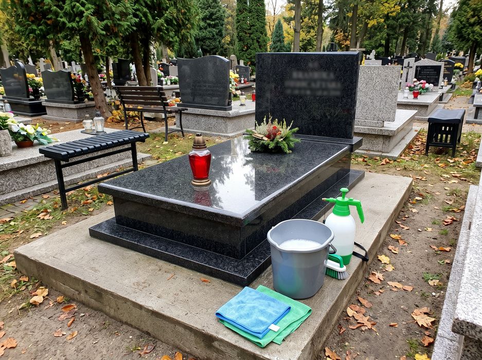 Mycie i sprzatanie nagrobków