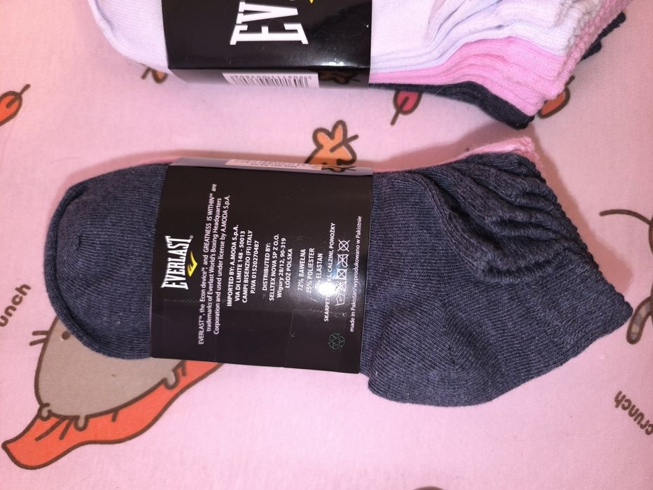 Nowe EVERLAST 12szt skarpetki/stopki