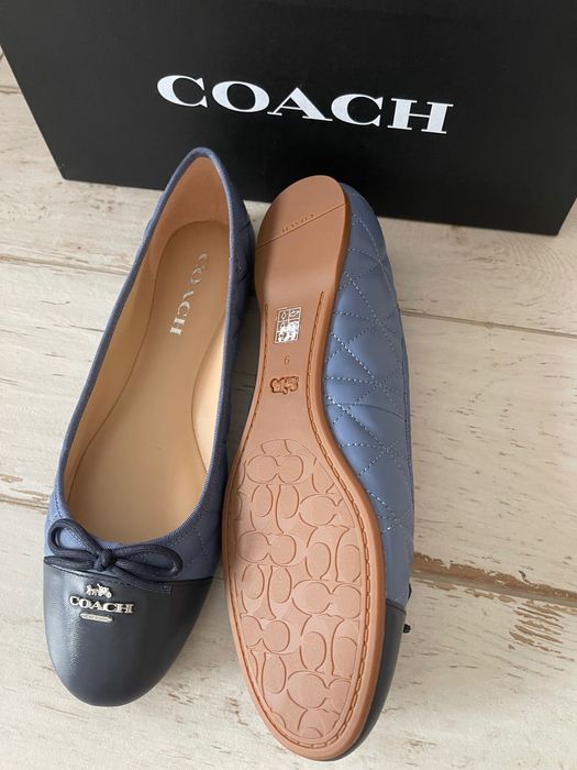 COACH Allyson Quilted Ballet. Балетки натуральная кожа р 39