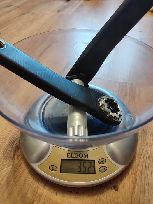 Obłędnie lekka tylko 350g korba SRAM XX1 Eagle DUB SL, mocowanie tarczy 3 śruby