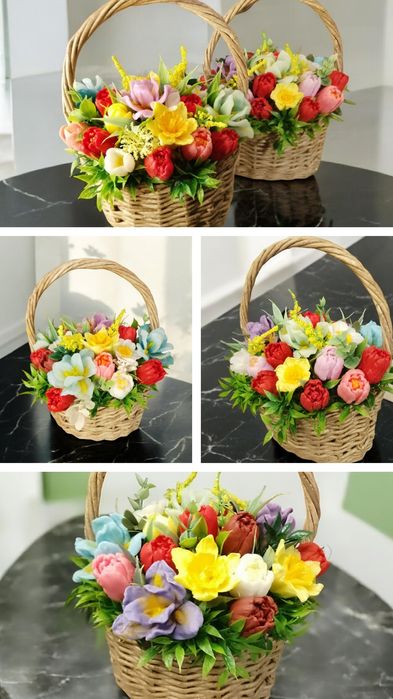 Квіти . Букети з мила ручної роботи. 1 Вересня