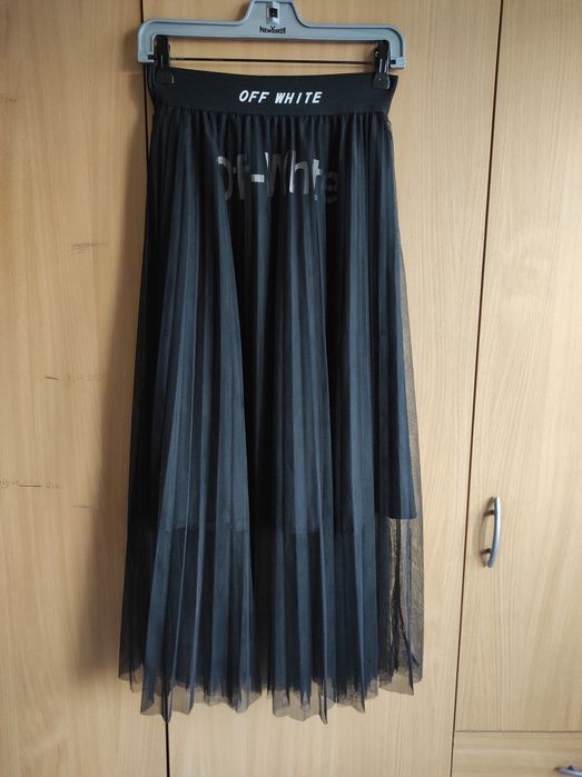 Spódnica maxi czarna tiulowa XS/34