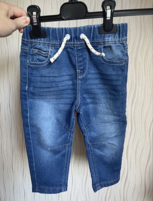 Spodnie dla chłopca na gumie jeansowe Primark 80