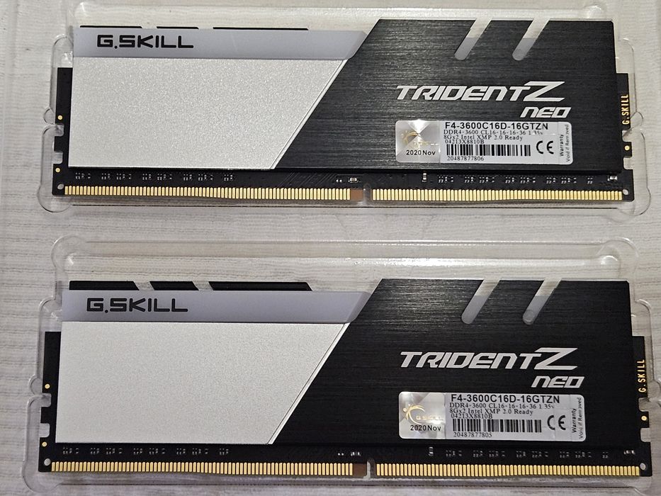 G.Skil Trident z Neo 16gb (2×8gb) 3600mhz cl16