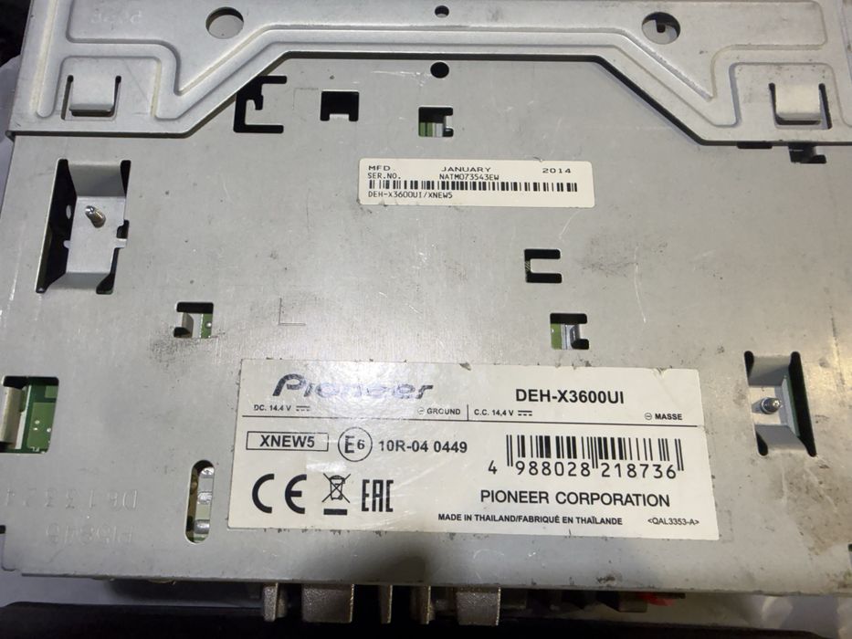 Pioneer Deh-X3600ui kompletny i sprawny