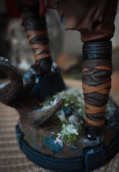 Figurka Kratos, God Of War, Druk 3D, Ręcznie Malowana, Żywica