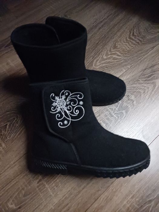 Черевики бурки чорні зимові 38 р
