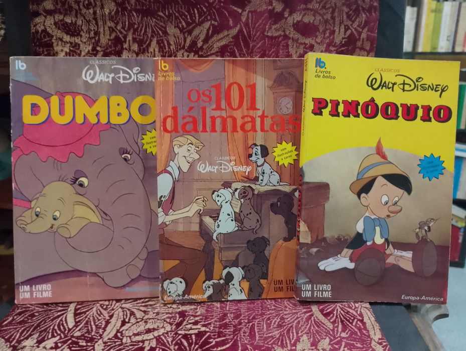 Pinóquio, Dumbo, 101 Dálmatas "Disney" 3 livros