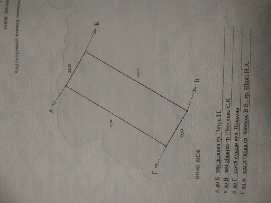 Продаж землі в с. Руська Поляна