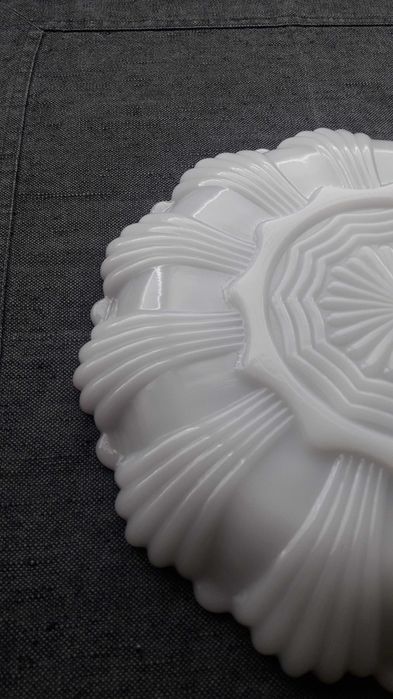 Prato para aperitivos (vidro coalhado)