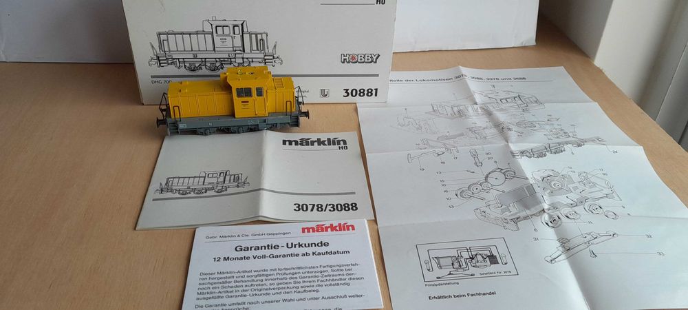 Locomotiva diesel manobras -Marklin 30881- DHG 700 na caixa original