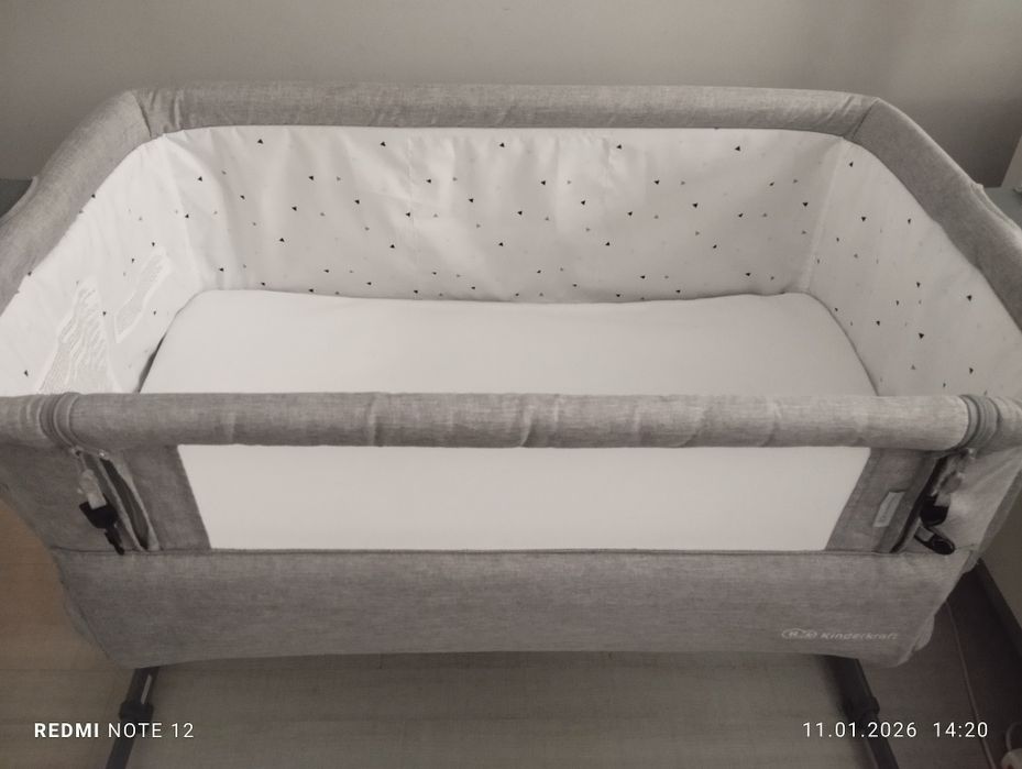 Dostawka KINDERKRAFT łóżeczko dostawne do łóżka