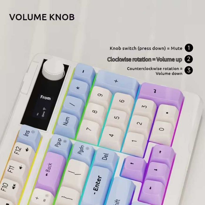 Клавіатура бездротова EWEADN V98 (RGB) 98 клавіш