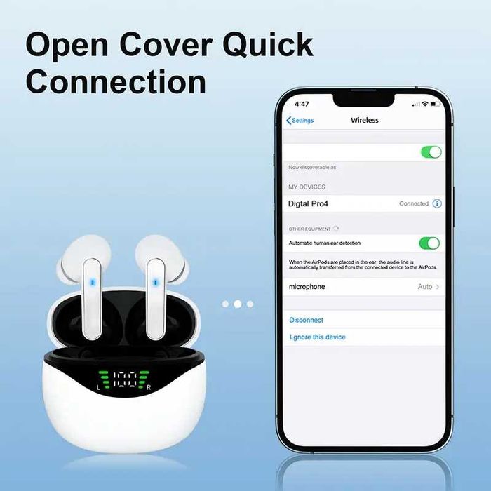 Earphones bluetooth sem fio