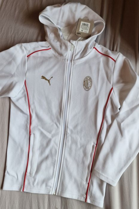 Casaco Puma Novo ACMilan Ziper-Branco Criança11/12