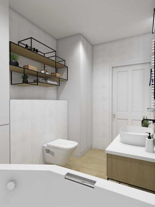 Szafka wisząca loft, półki wiszące