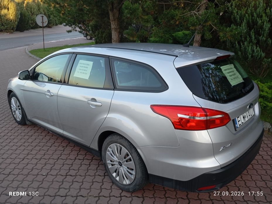 Ford Focus 2015r. TDCi 95KM Salon Polska po Lifcie Serwisowany Zarejestrowany i ubezpieczony