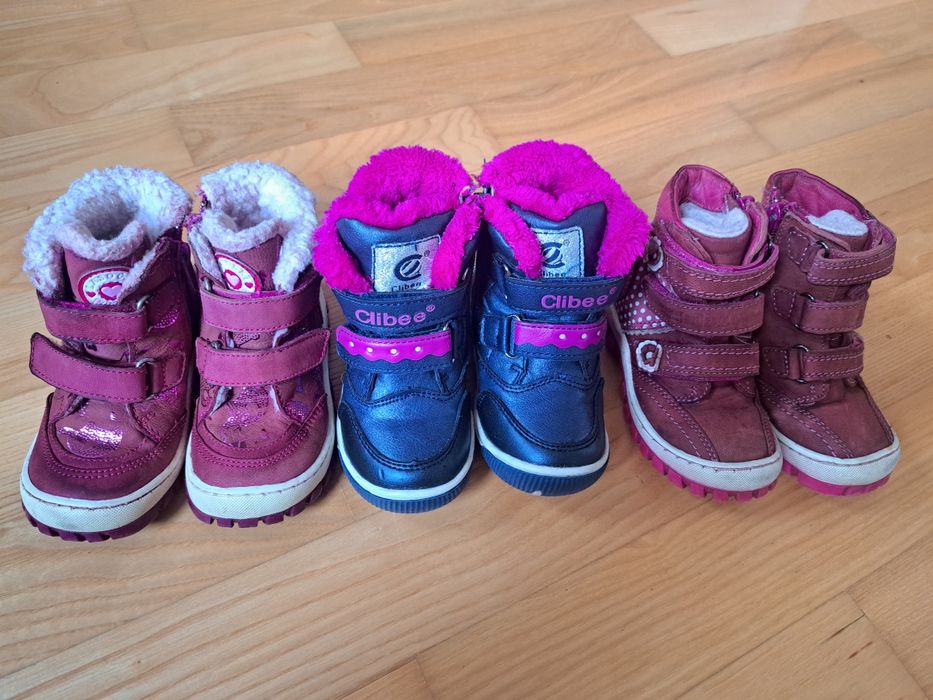 Zestaw butów zimnowych dla dziewczynki r. 22